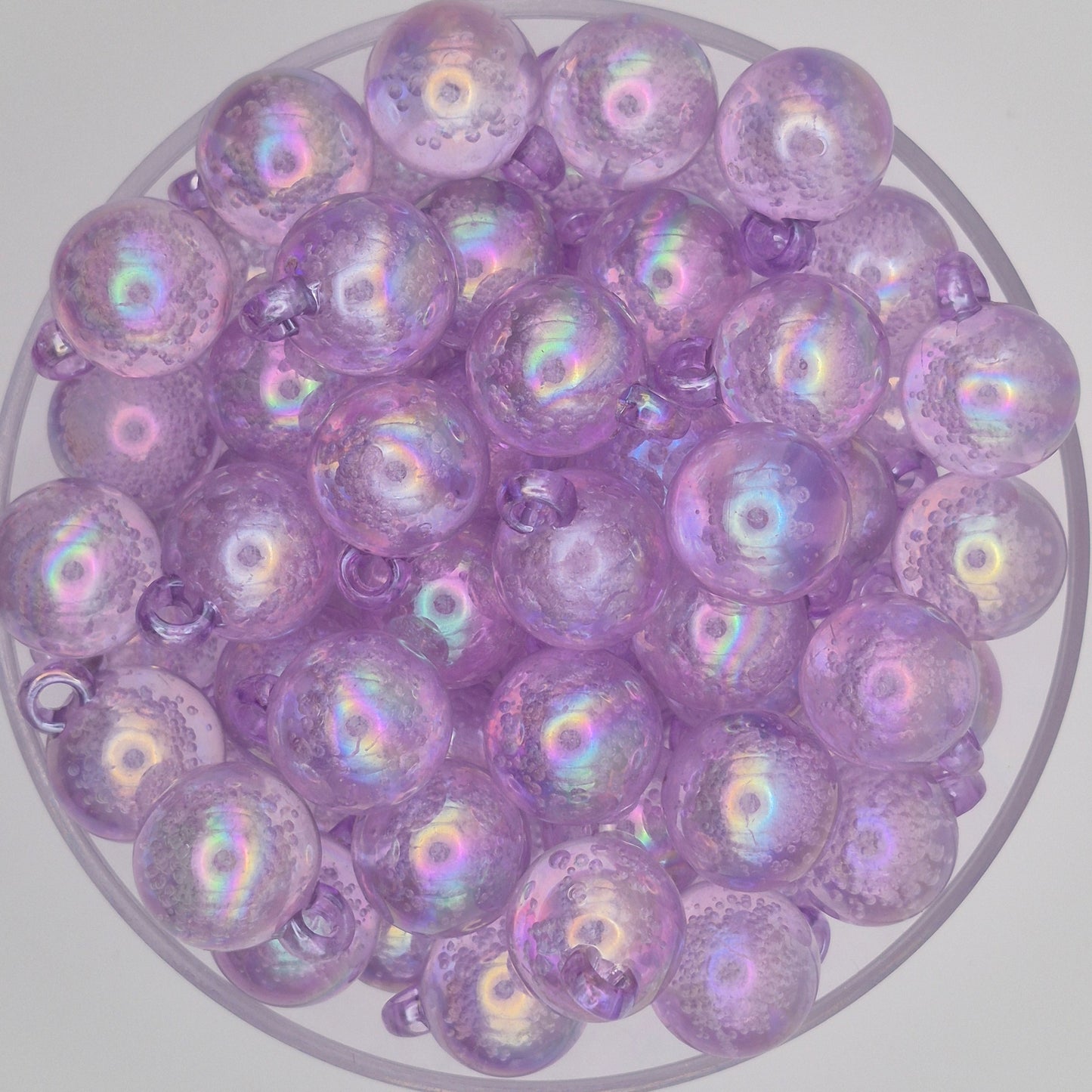 Plum Pop Fizz Acrylic Bauble Beads