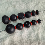 Red 2mm x 6mm Silicone Spacers -1 gram of Spacers