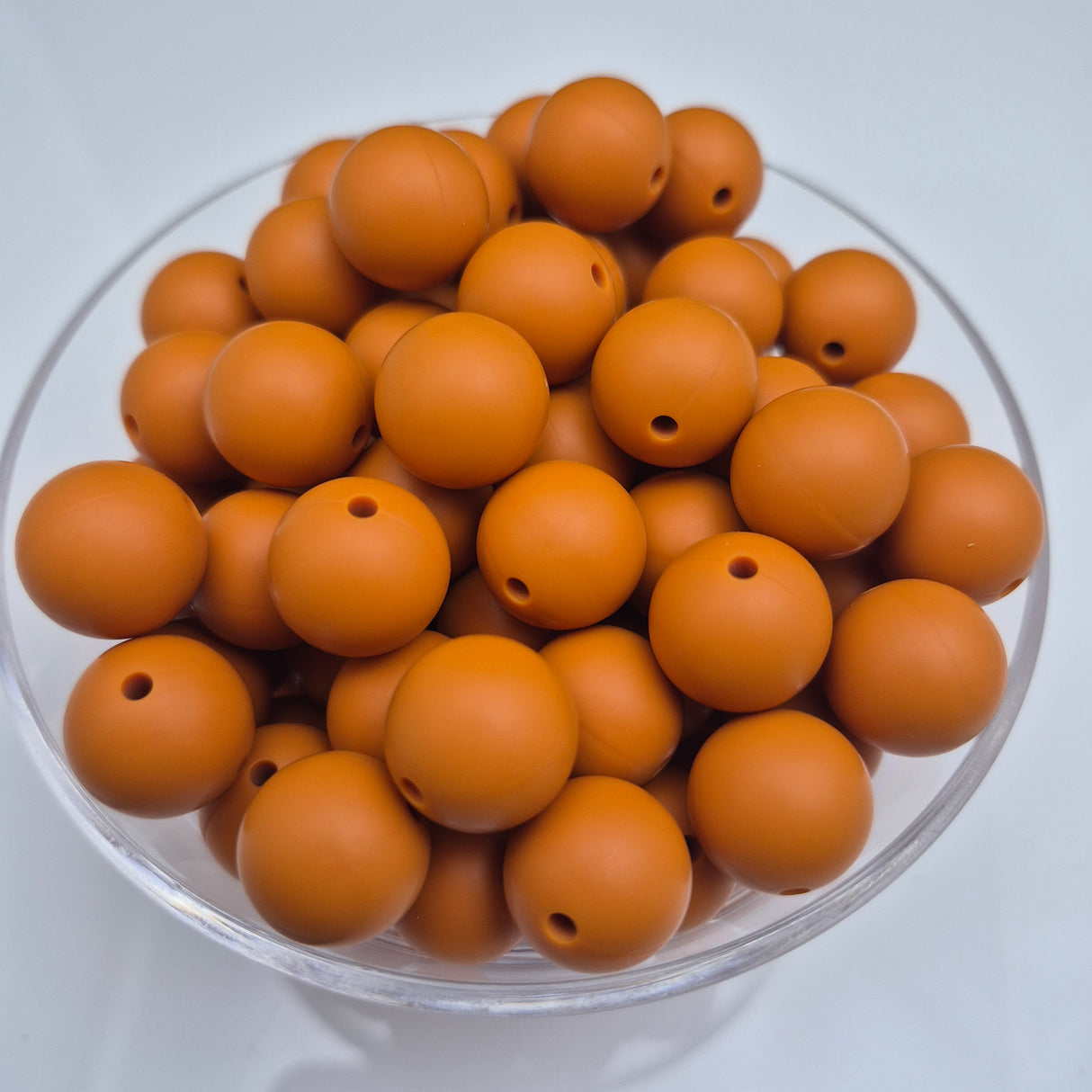 Clay 15mm Solid Silicone Beads