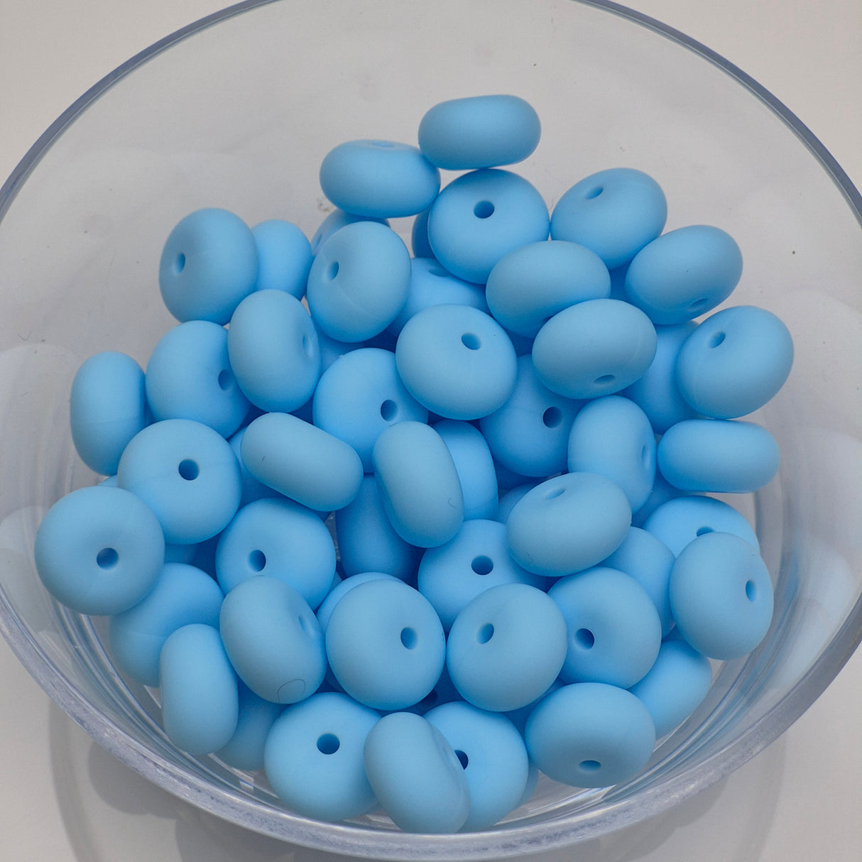 Baby Blue Abacus Bead 14mm*8mm