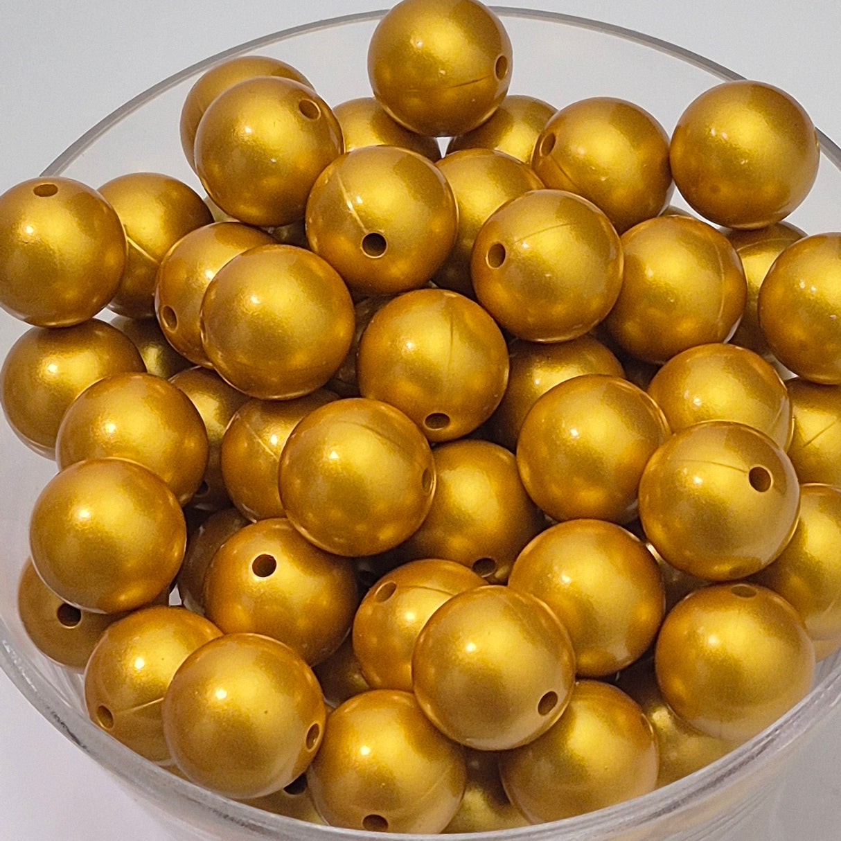 Gold Rush Metallic 15mm Silicone Beads