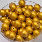 Gold Rush Metallic 15mm Silicone Beads