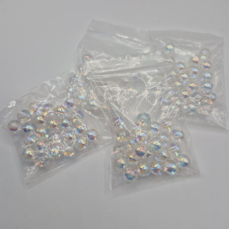 Small Irridescent Acrylic Beads (6grams)
