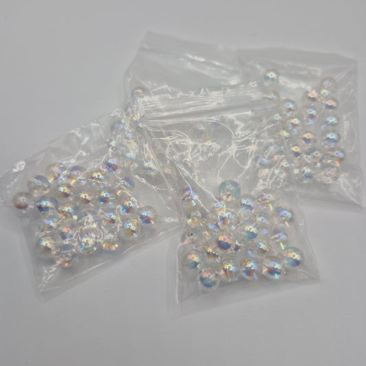Small Irridescent Acrylic Beads (6grams)