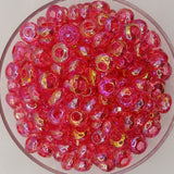 Unicorn Dust Pink Opal - 12mm Acrylic Faceted Abacus