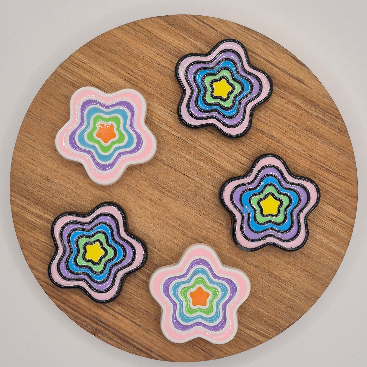Layered Star Acrylic Bead