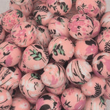 English Tea Rose 15mm Silicone Bead