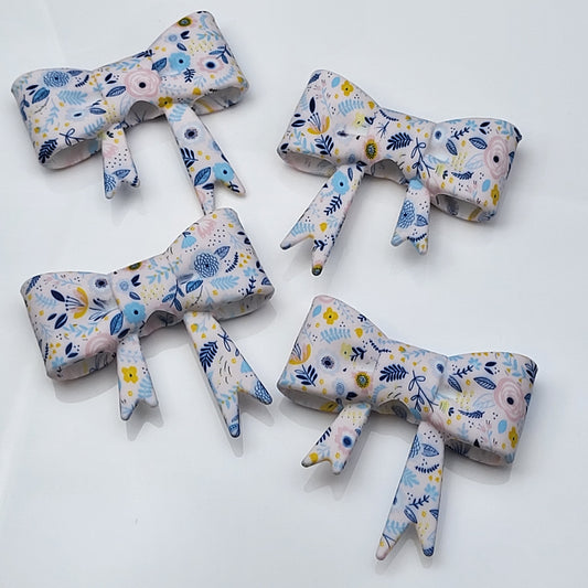 Blue Meadow Bow Bead