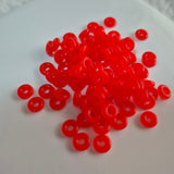 Red 2mm x 6mm Silicone Spacers -1 gram of Spacers
