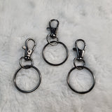 Simple Keyring and Lobster Claw clasp (set of 3)