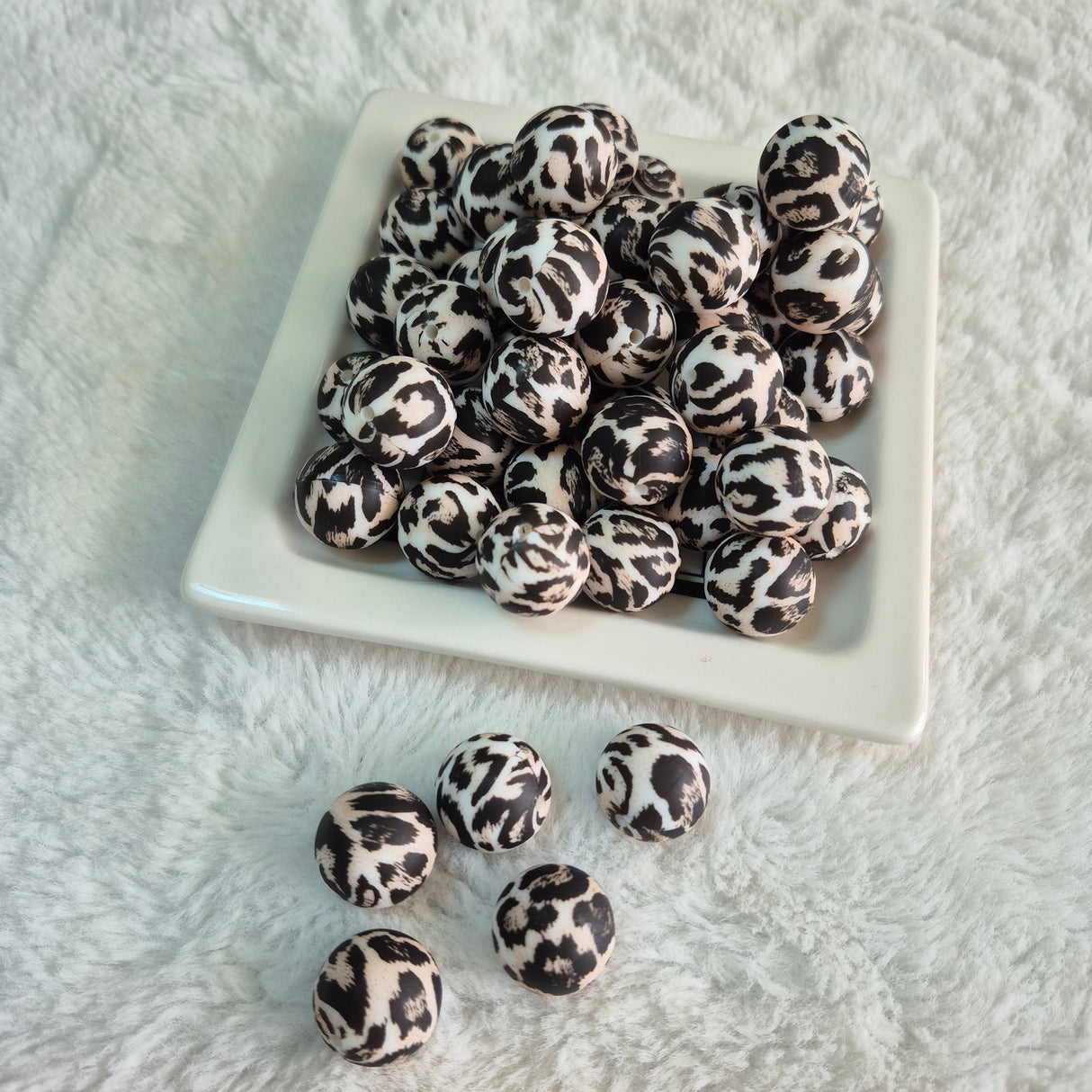 Wild Cat 19mm Silicone Bead