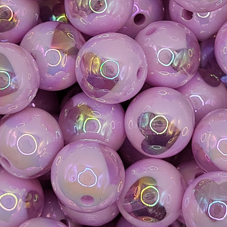 Purple Heart Opal 16mm Solid ACRYLIC Beads