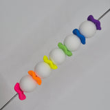 Matte Neon Large Wave Acrylic Spacers 20mm