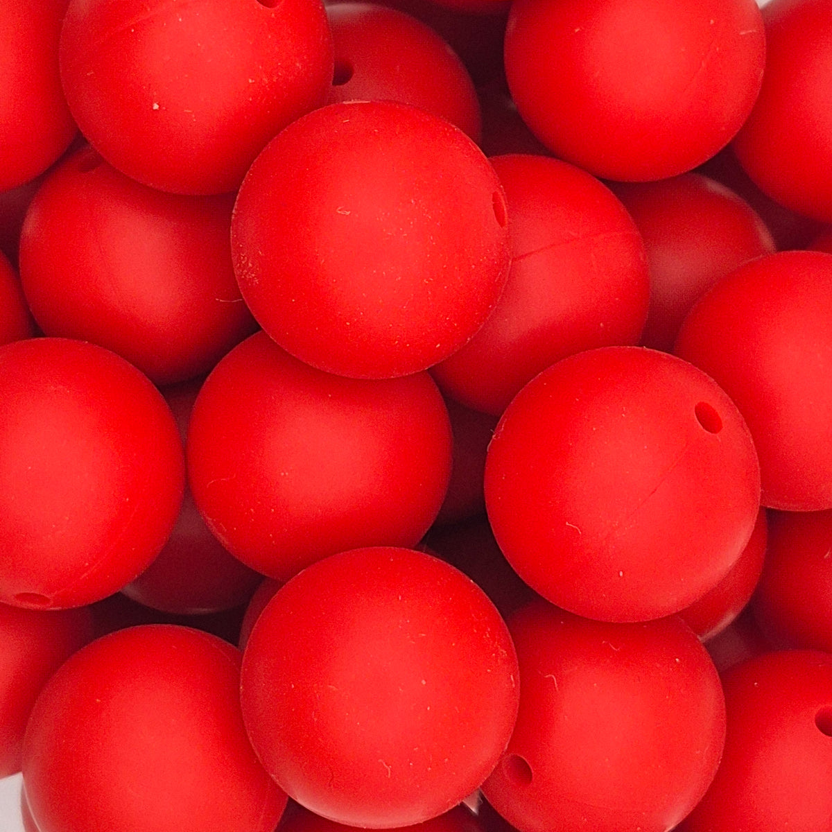 Smokey Paprika 19mm Solid Silicone Bead