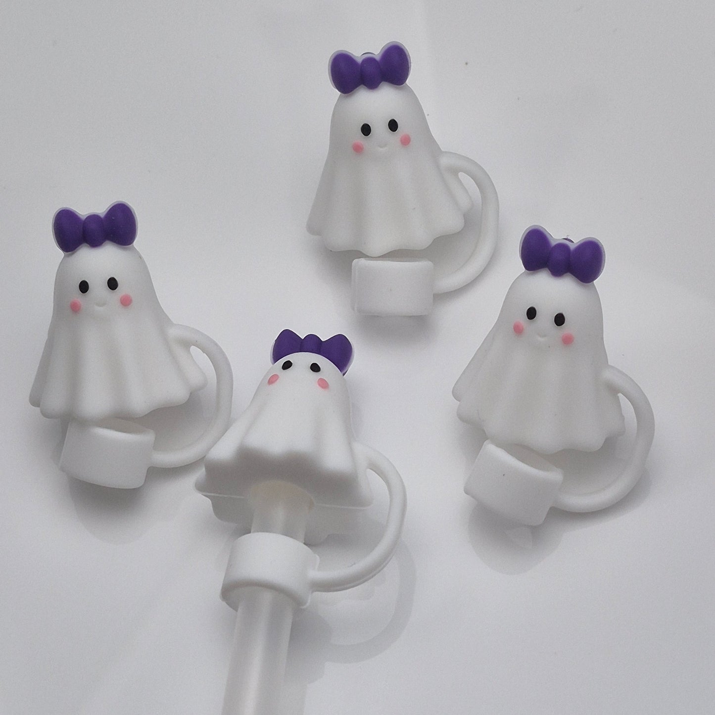 Ghost Bow Straw Topper