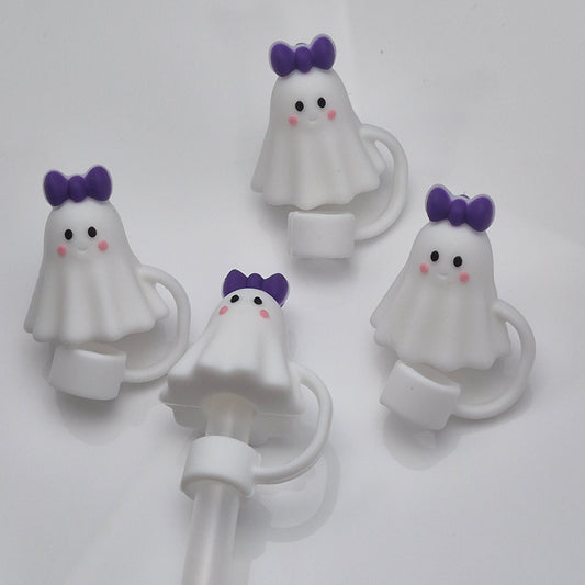 Ghost Bow Straw Topper