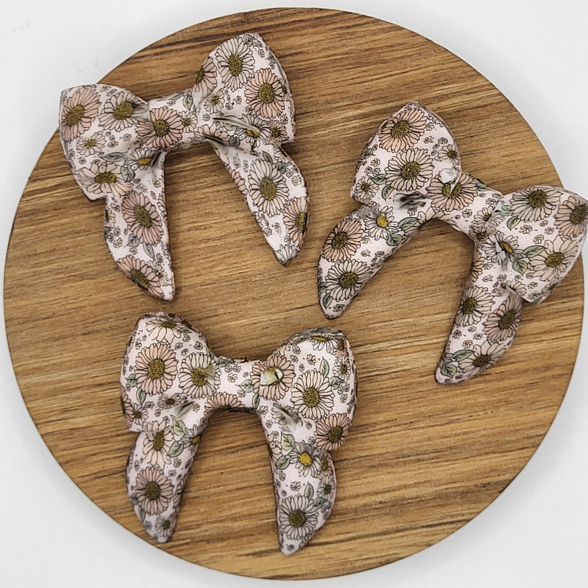 Vintage Sunflower Bow-  3d Focal