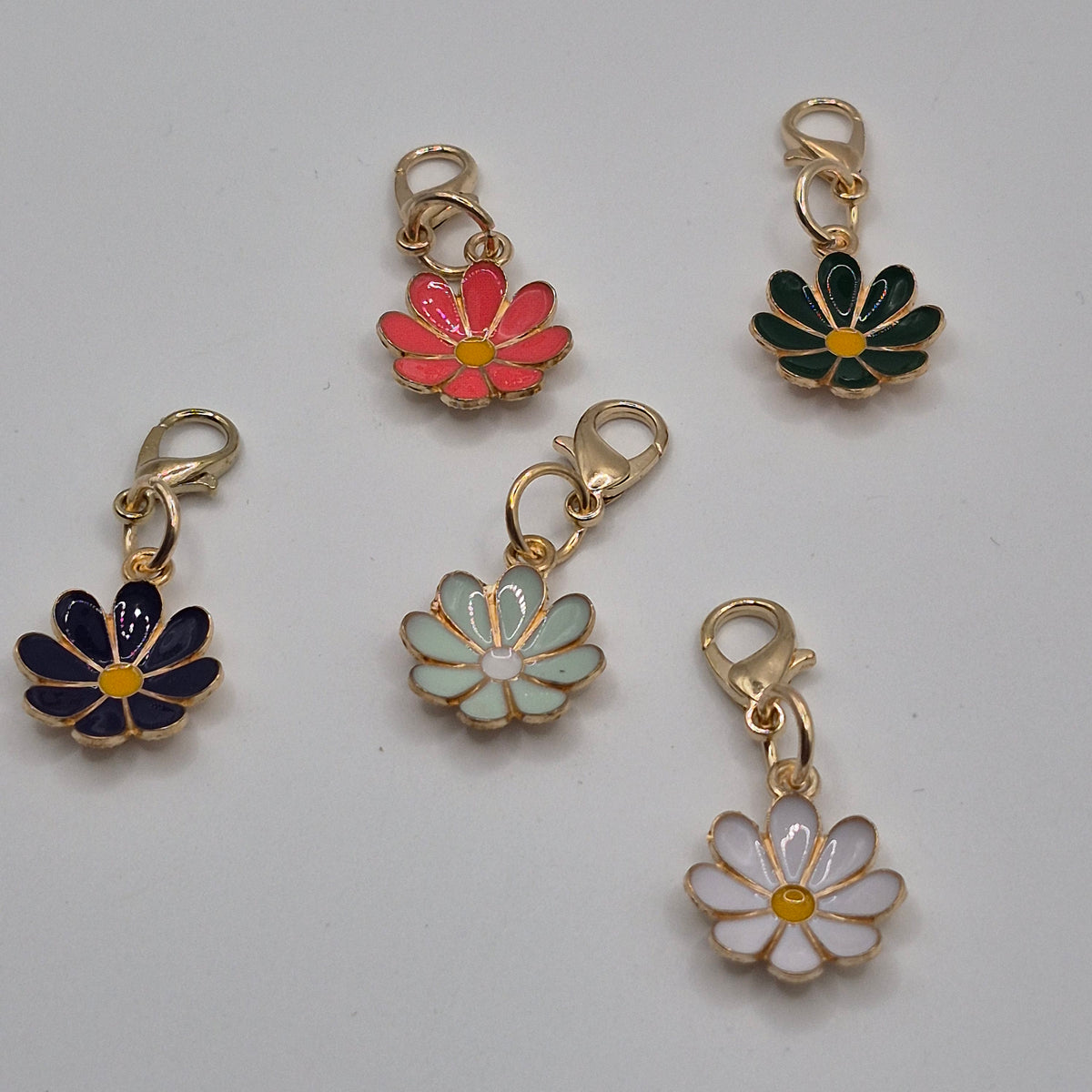 Flower Charms with Clasp - Random Set of 3