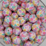 Candy Flowers 15mm Silicone Bead