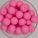 Pink 19mm Silicone Beads