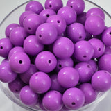 Lavender Liquid 15mm Solid Silicone Beads