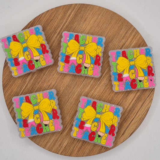 Teacher with Pencil Bow - Focal