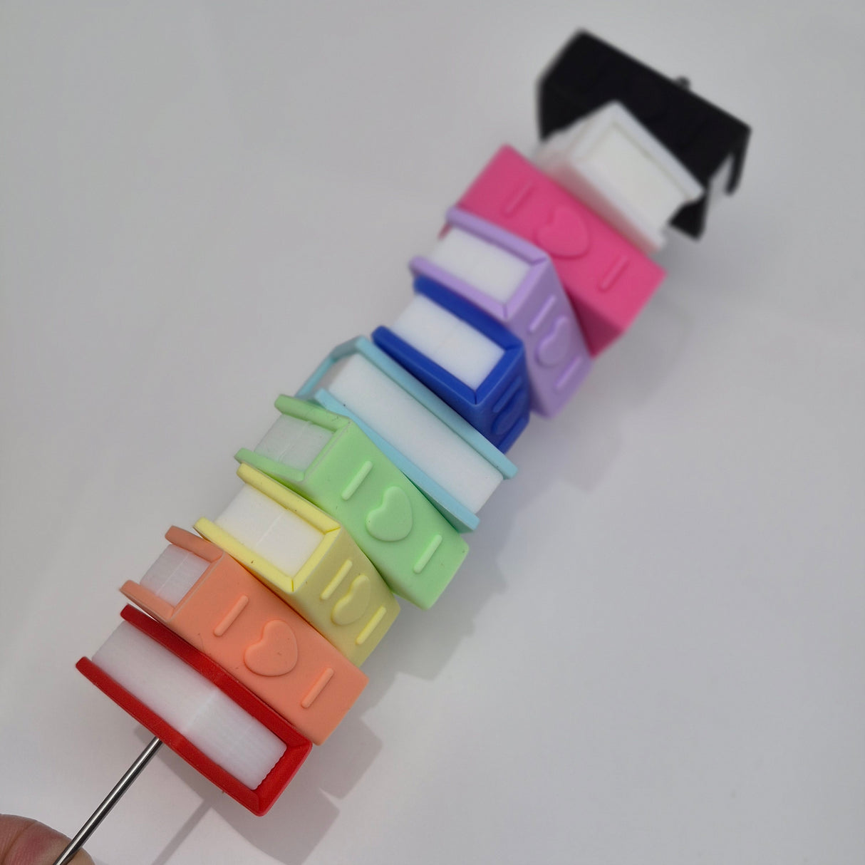 Books with Hearts - 3d Focal