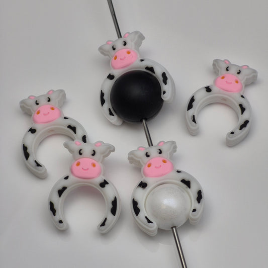 White Cow Headband -  3d Focal