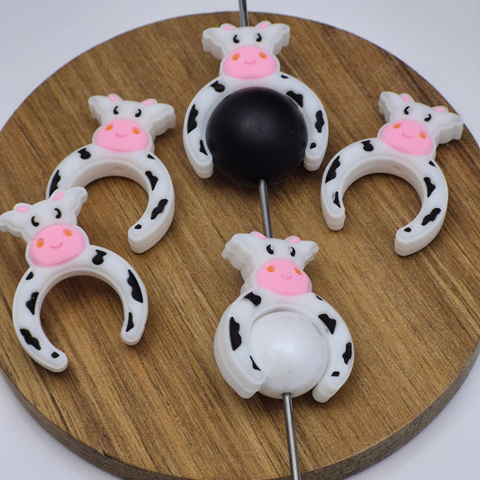 White Cow Headband -  3d Focal