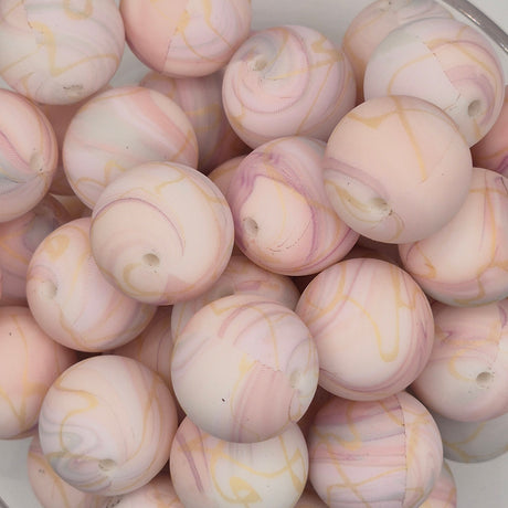 Sand Dunes 19mm Print Silicone Bead