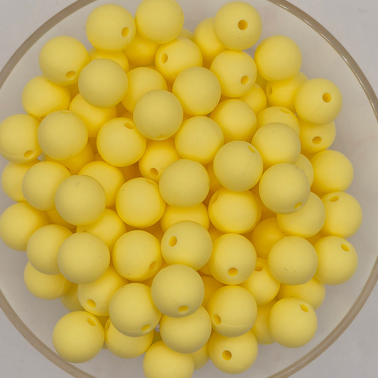 Butter 12mm Solid Silicone Beads