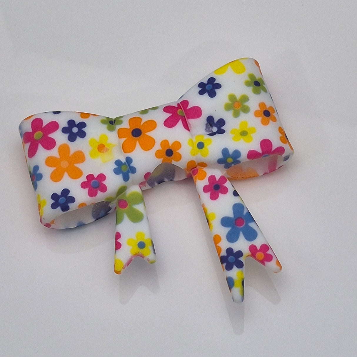 Bright Flowers Bow Bead