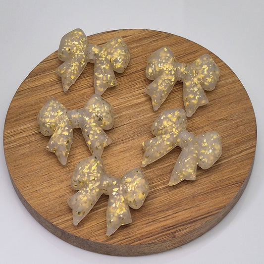 Gold Glitter Bow -  3d Focal