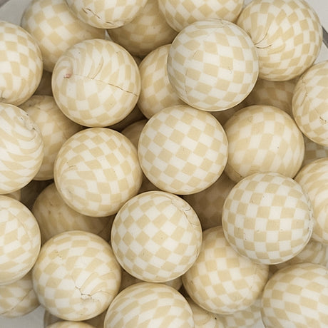 Check Me Out Milk 19mm Print Silicone Bead