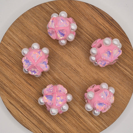 Pink Elegant Rhinestone Bead