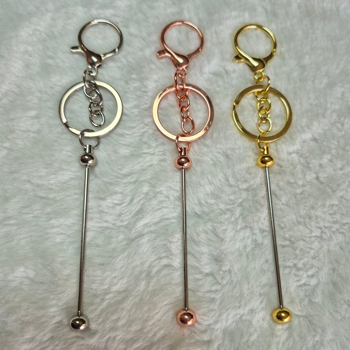 Beadable Bar Keychain