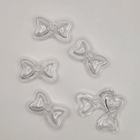 Clear Bow Snow Globe Case for Beadable Pen/Bar Items