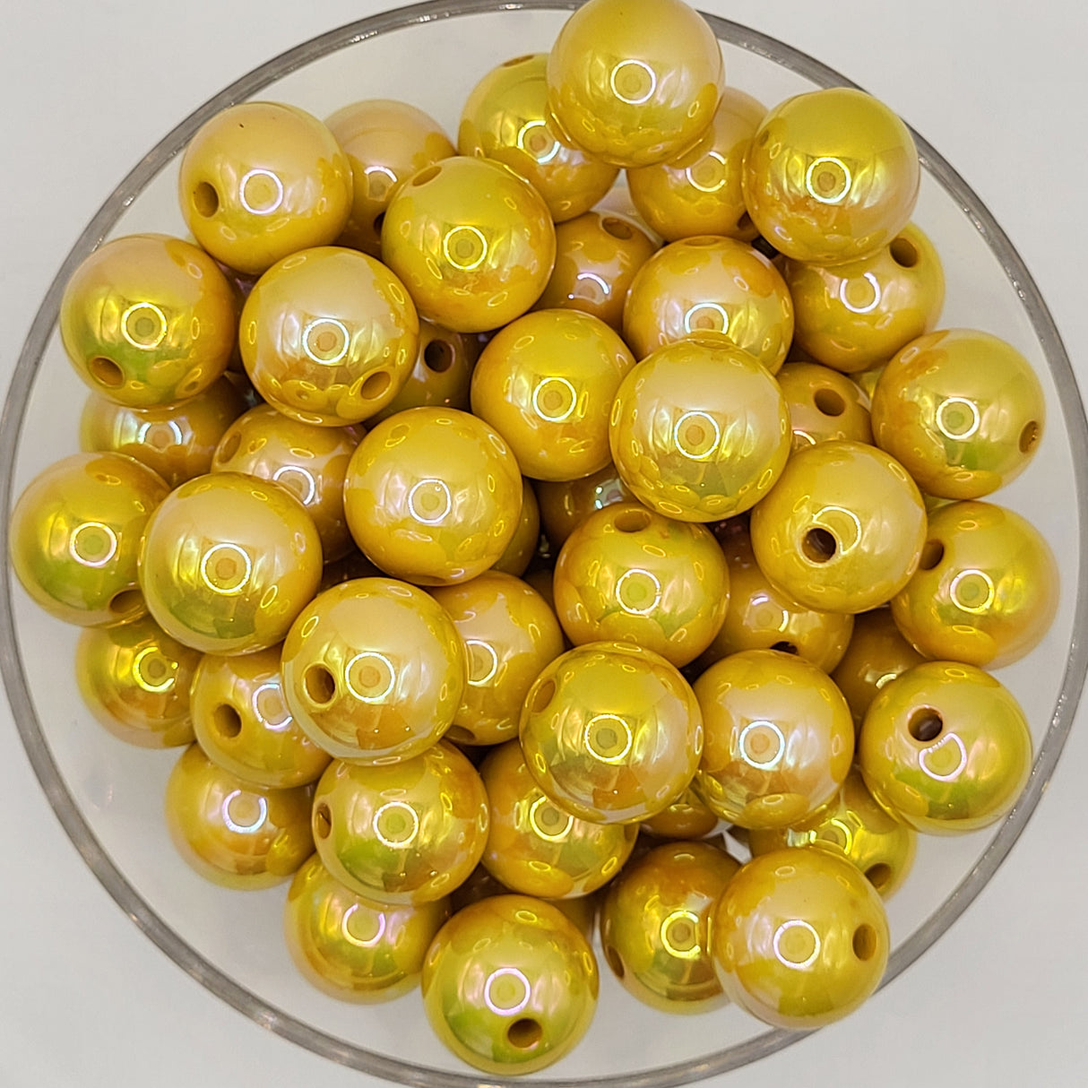 Sweet Butterscotch Opal 15mm Solid ACRYLIC Beads)