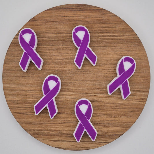 Purple Awareness Ribbon - Focal