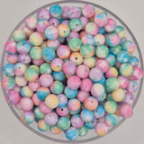 Stardust Candy 9mm Print Silicone Bead
