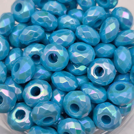 Blue Opal - Acrylic Faceted Abacus