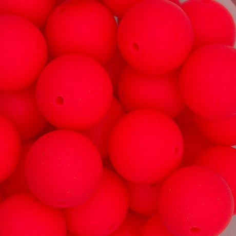 Flamin' Flamingo 19mm Solid Silicone Bead