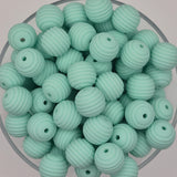Amaze-Mint Honeycomb 15mm Silicone Bead