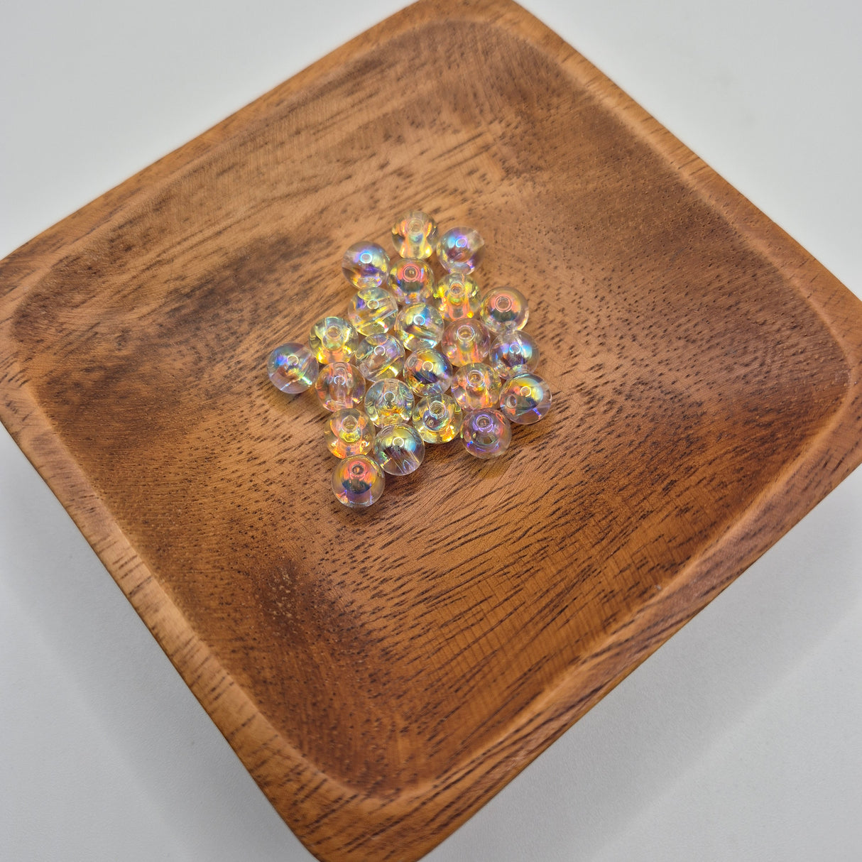 Small Irridescent Acrylic Beads (6grams)