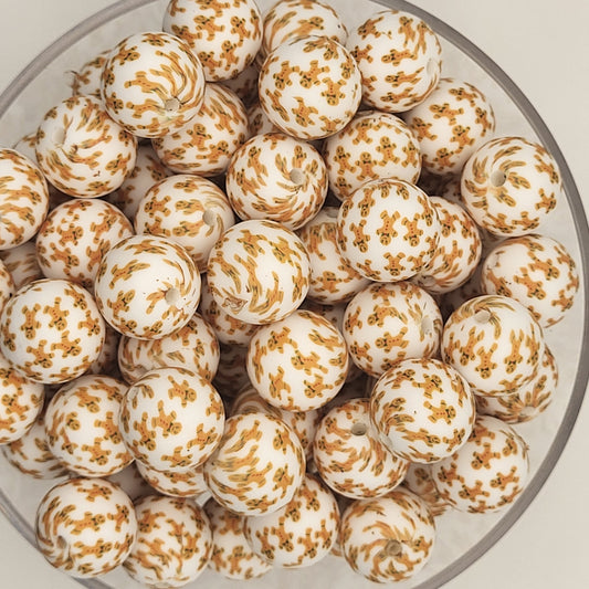 Santa's Favorite Cookie (Gingerbread Man) 15mm Silicone Bead