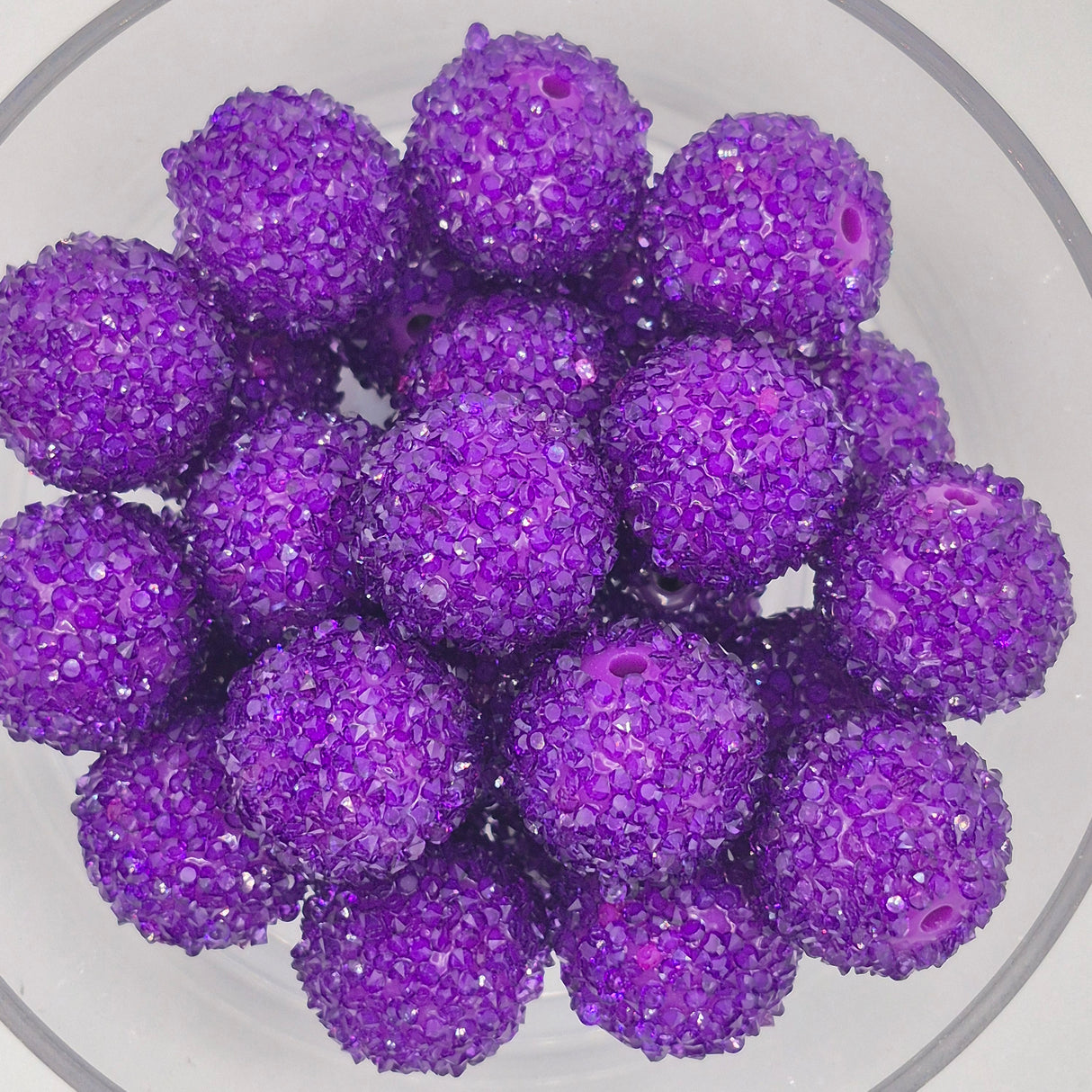 Blackberry Rock Candy 20mm Sugar ACRYLIC Beads