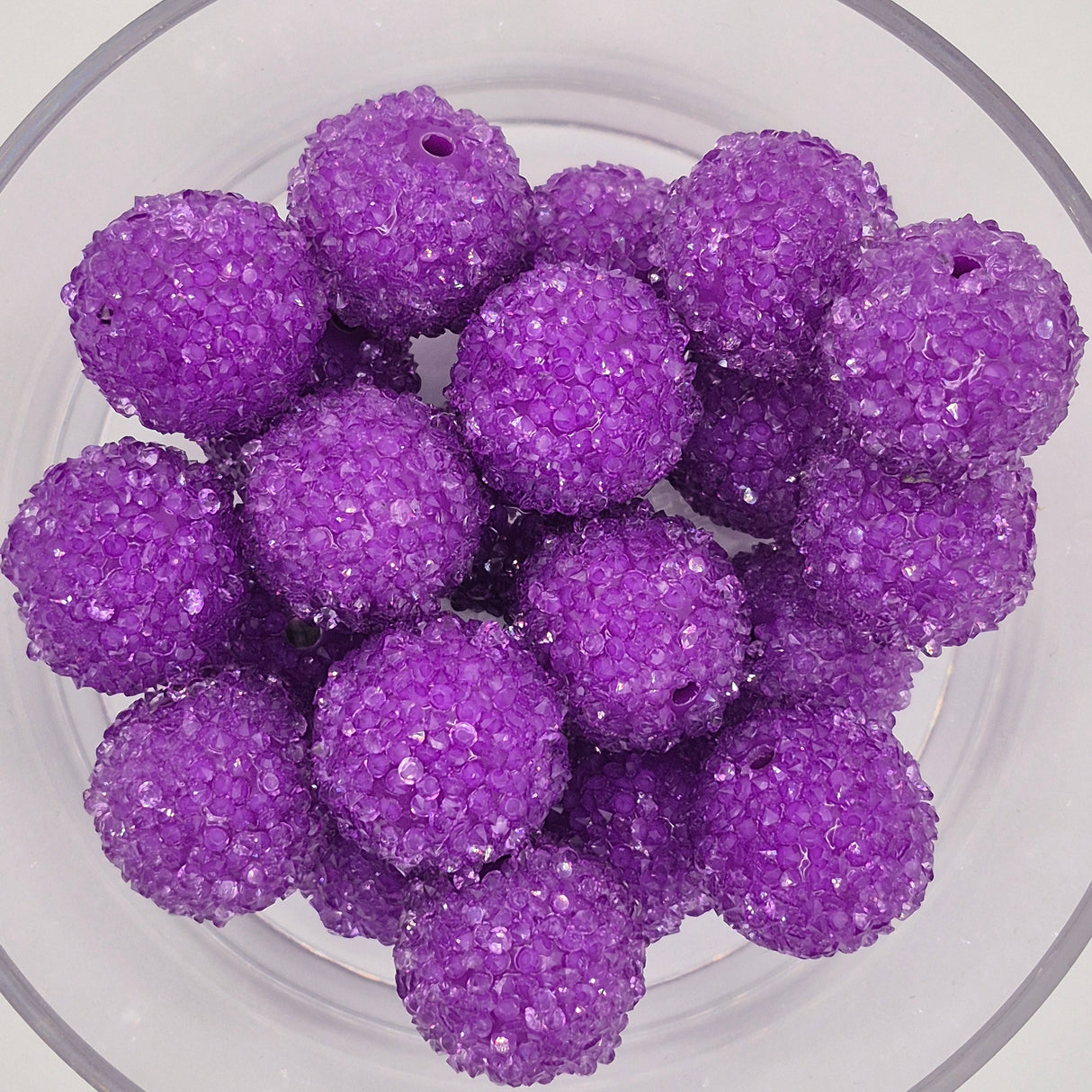 Grape Rock Candy 20mm Sugar ACRYLIC Beads