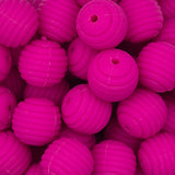 Wild Berry Honeycomb 15mm Silicone Bead