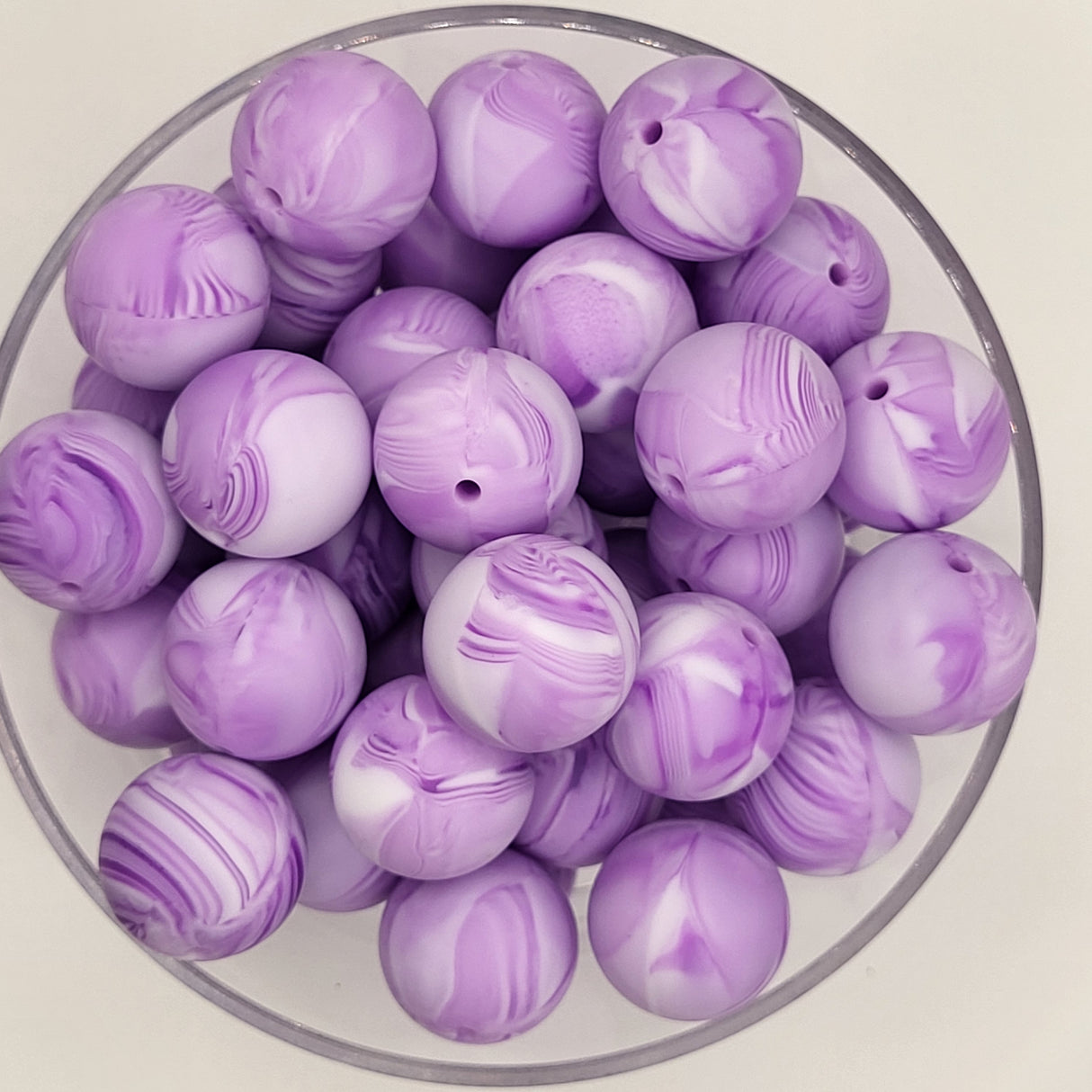 Wanderlust Marble 19mm Solid Silicone Bead