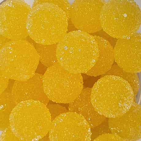 Citrus Sparkle Gumdrop 20mm Sugar ACRYLIC Beads